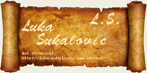 Luka Šukalović vizit kartica